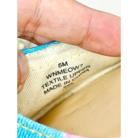 Nine West Mage Meow Bandana Espadrille Flat Sandal Tie Dye Size 5 - Picture 9 of 10